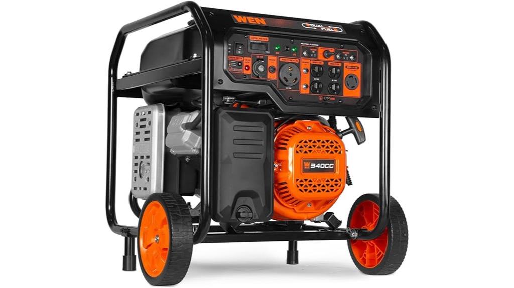 8000 watt dual fuel generator