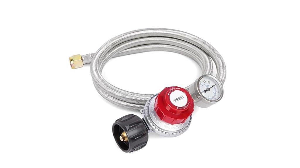 adjustable propane regulator gauge