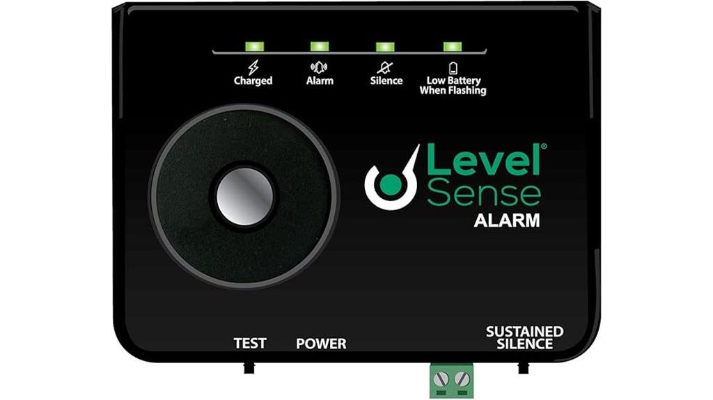 battery backed float alarm