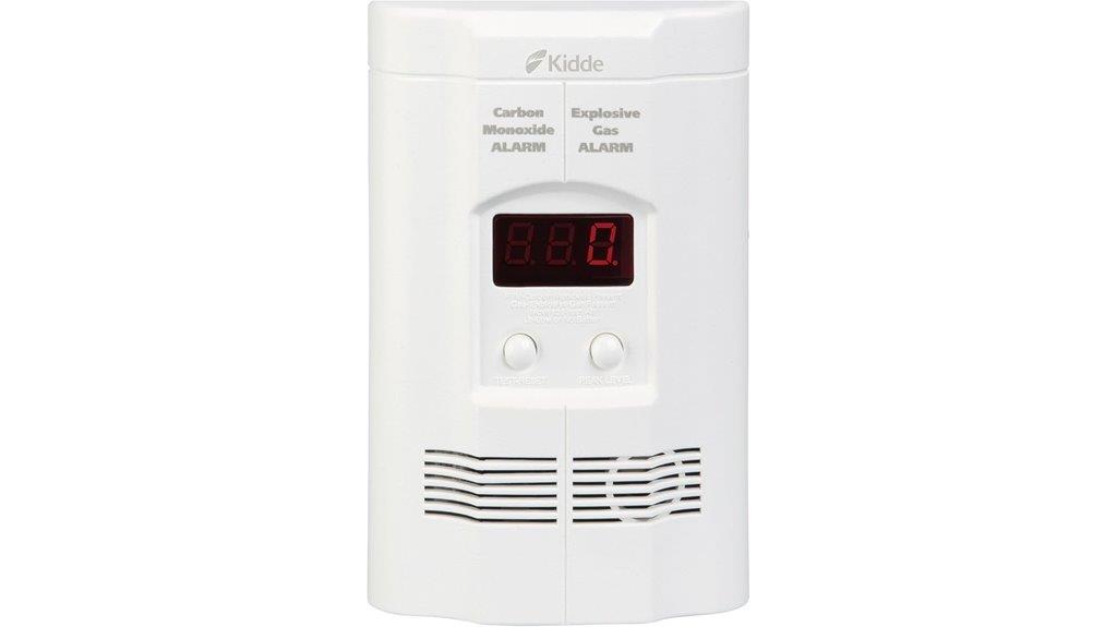 carbon monoxide detector with battery