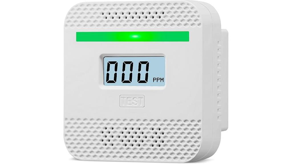 co detector with lcd