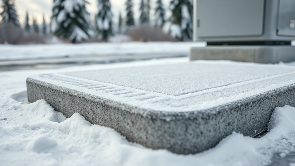 cold climate generator pads