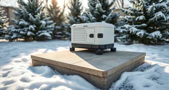 cold climate generator pads