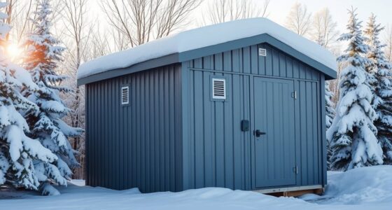 cold climate generator sheds