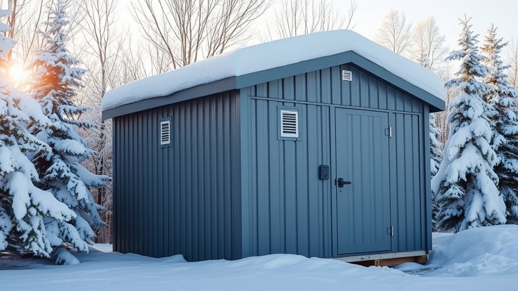 cold climate generator sheds