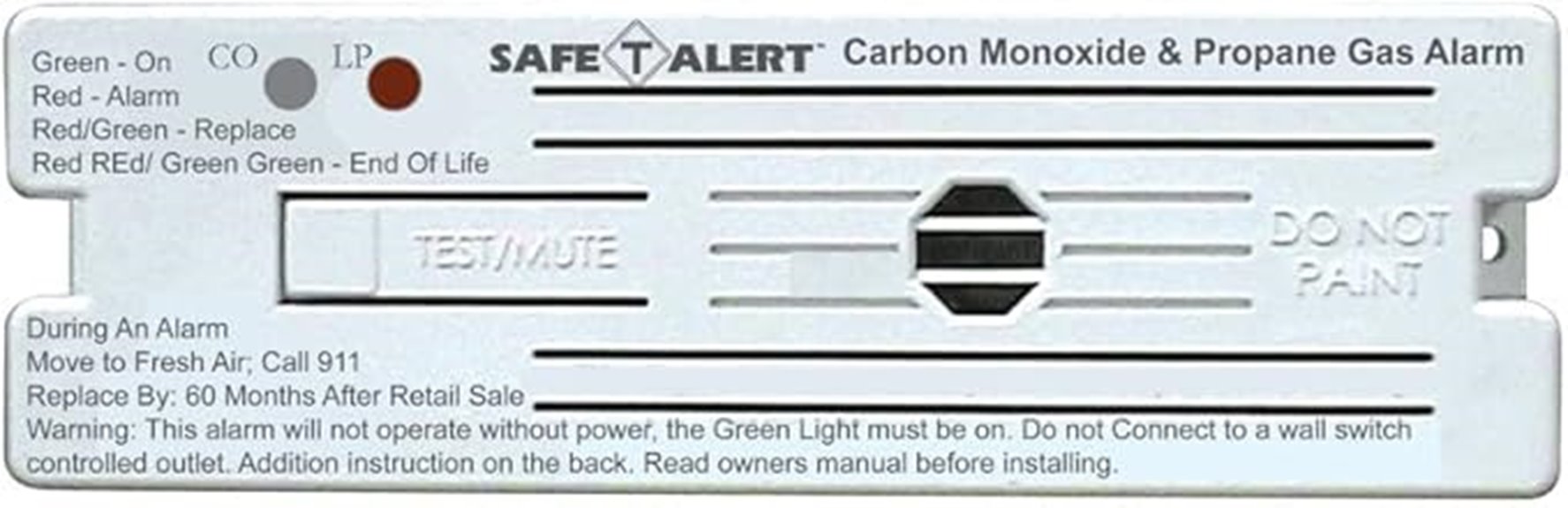 dual lp co alarm