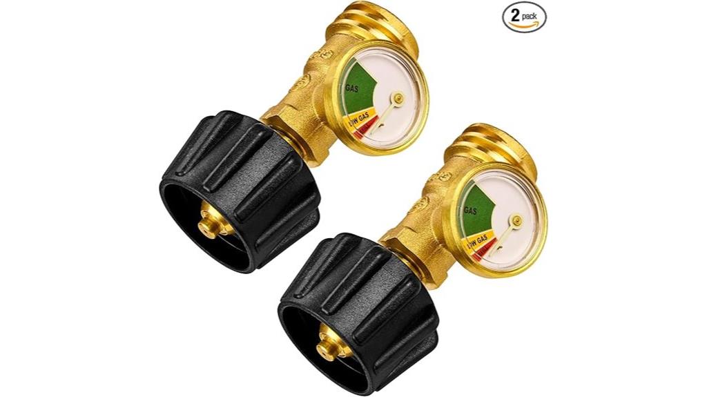 dual propane tank gauges