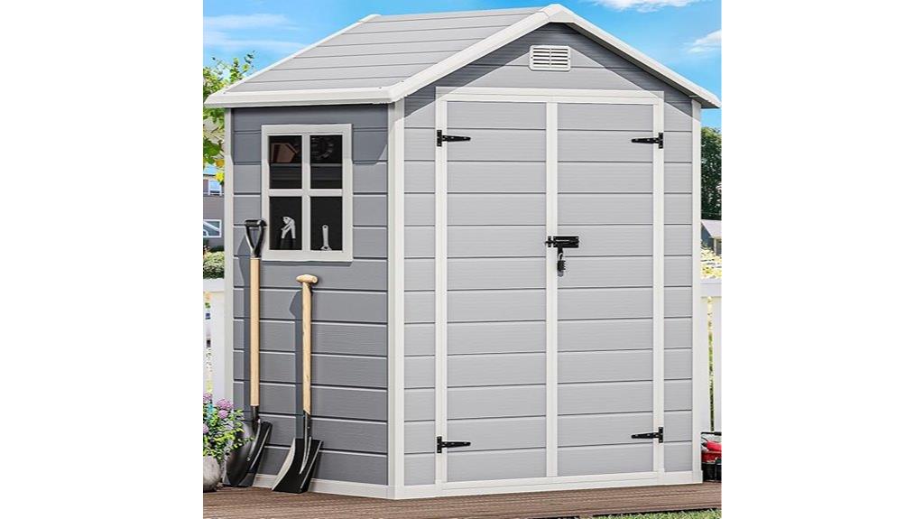 durable resin storage shed