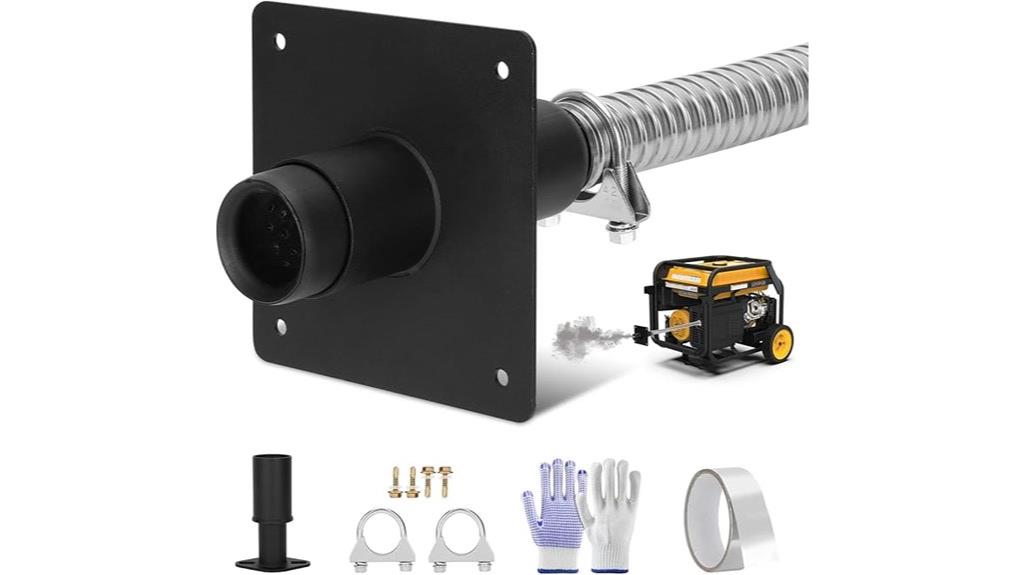 enhanced generator exhaust extension