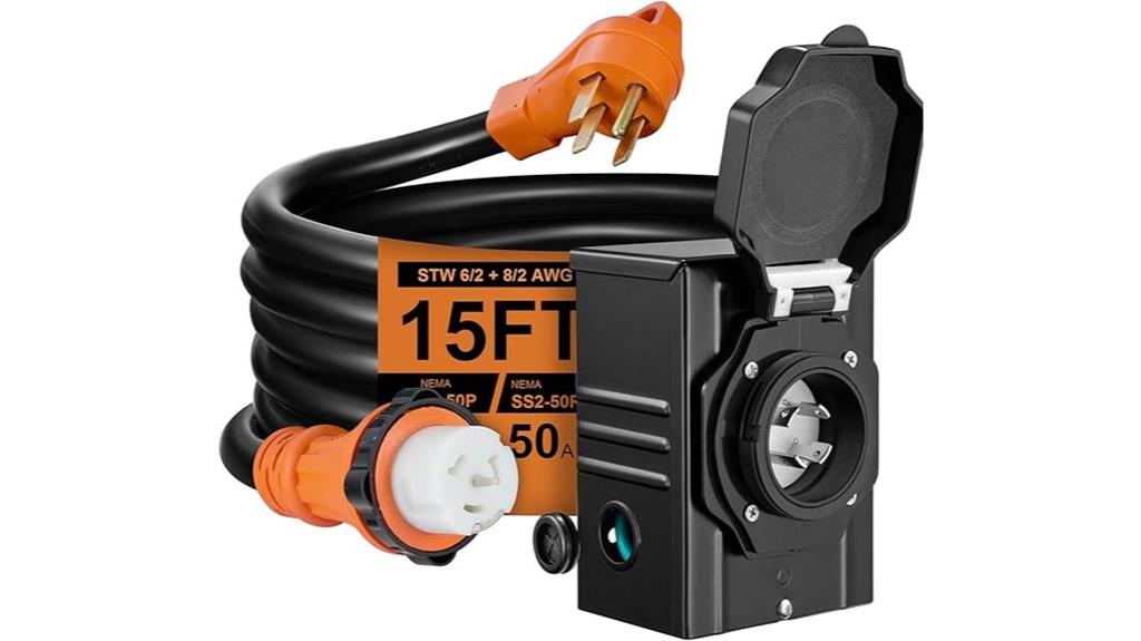 fifteen foot power cord