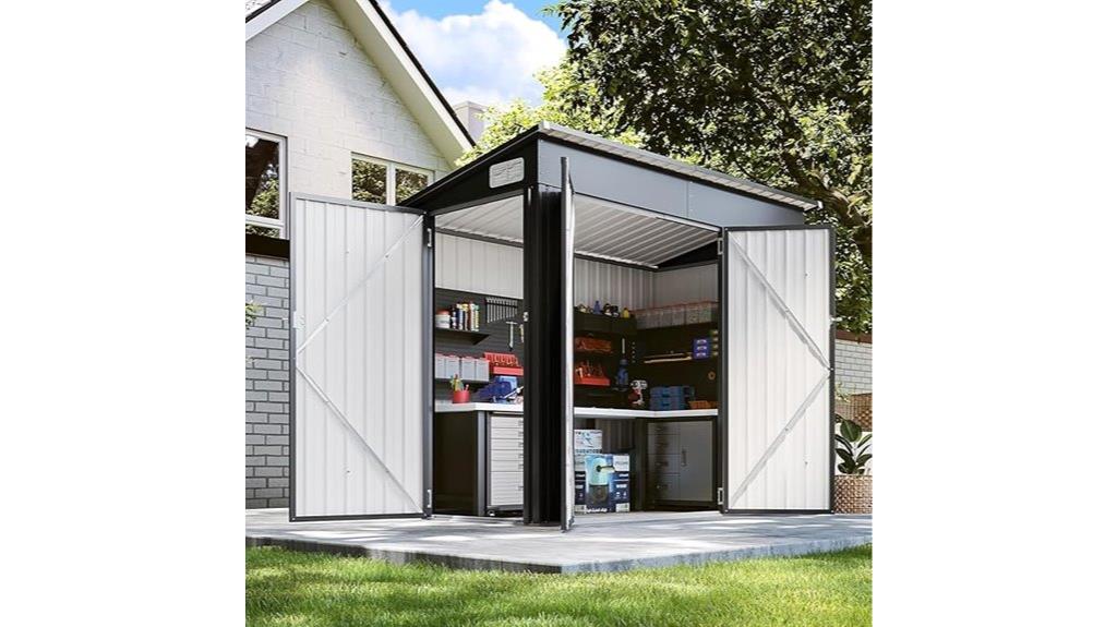 galvanized steel storage shed