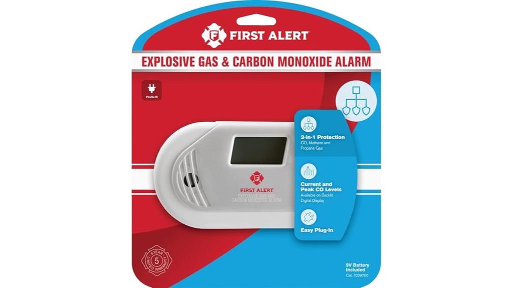 gas co alarm digital display