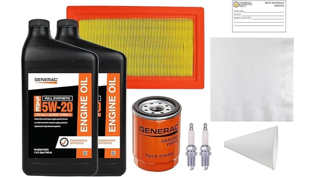 generac 5w 20 maintenance kit