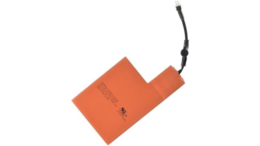 generator battery heater pad