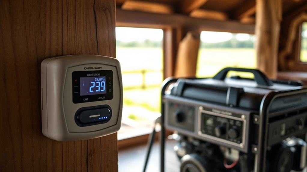 generator co alarm considerations