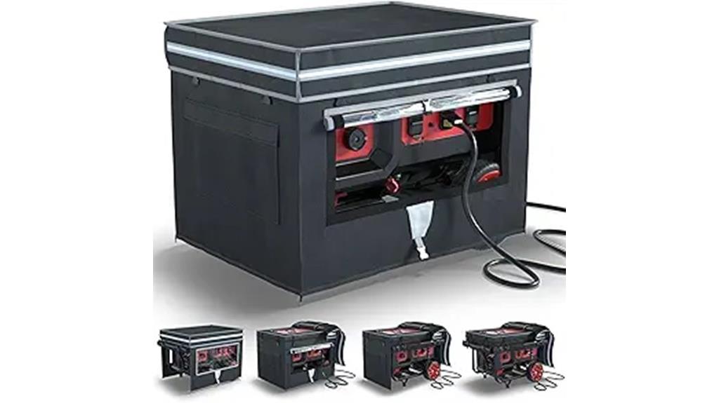 generator cover with window