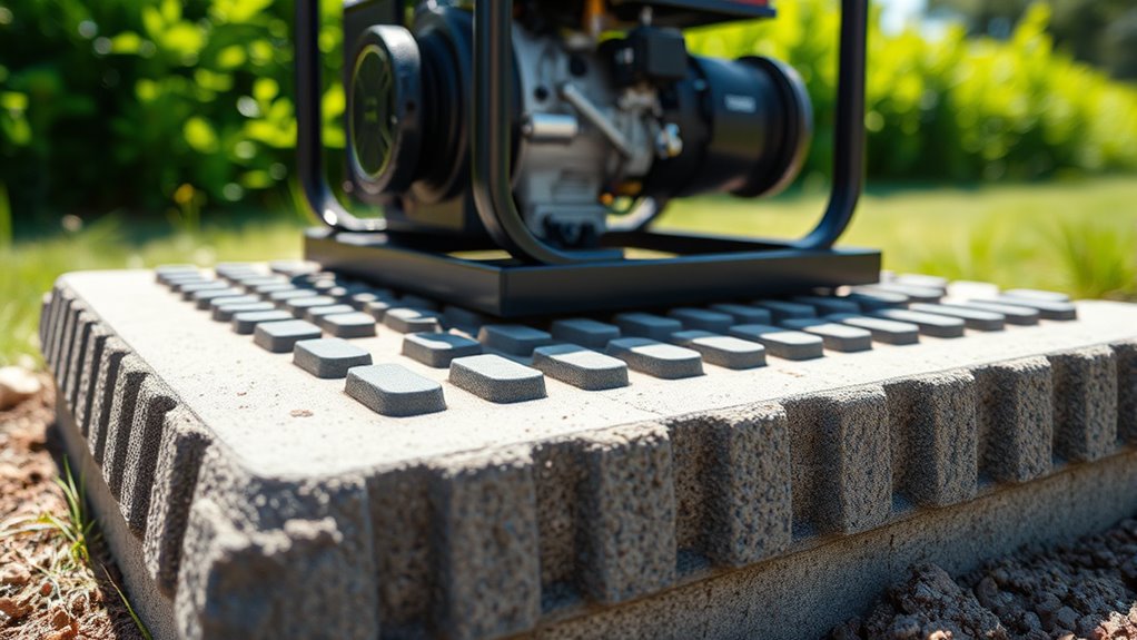 generator pad size durability