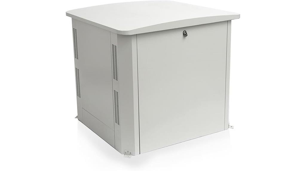 generator shelter with rain protection
