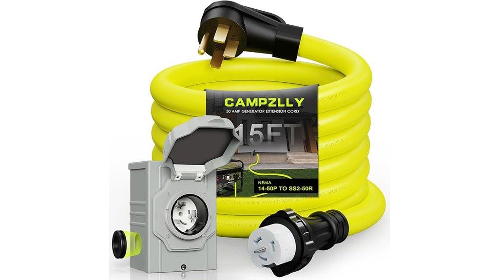 heavy duty generator power cord