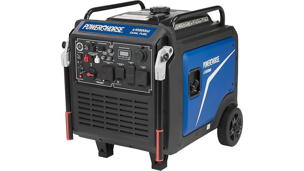 high power dual fuel generator