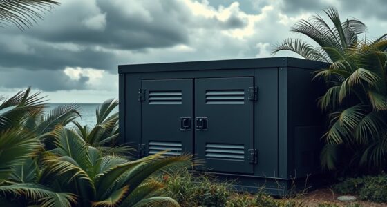 hurricane resistant generator enclosures