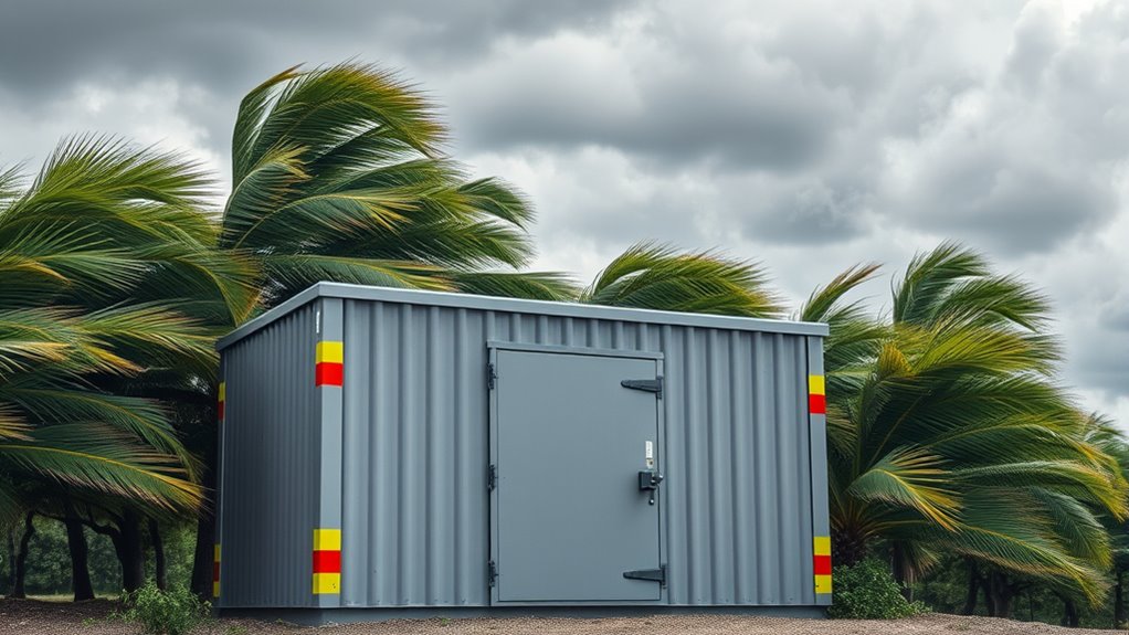 hurricane resistant shed features