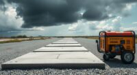 hurricane safe generator pads