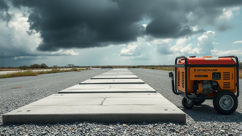 hurricane safe generator pads