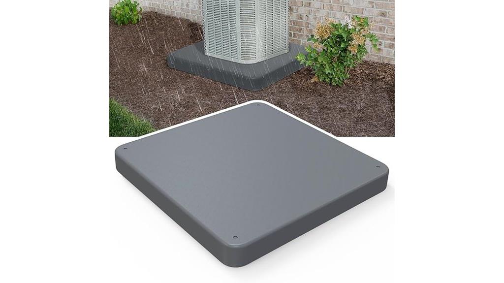 hvac equipment pad placement