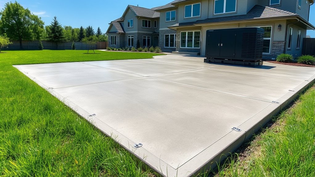 key factors for generator pad