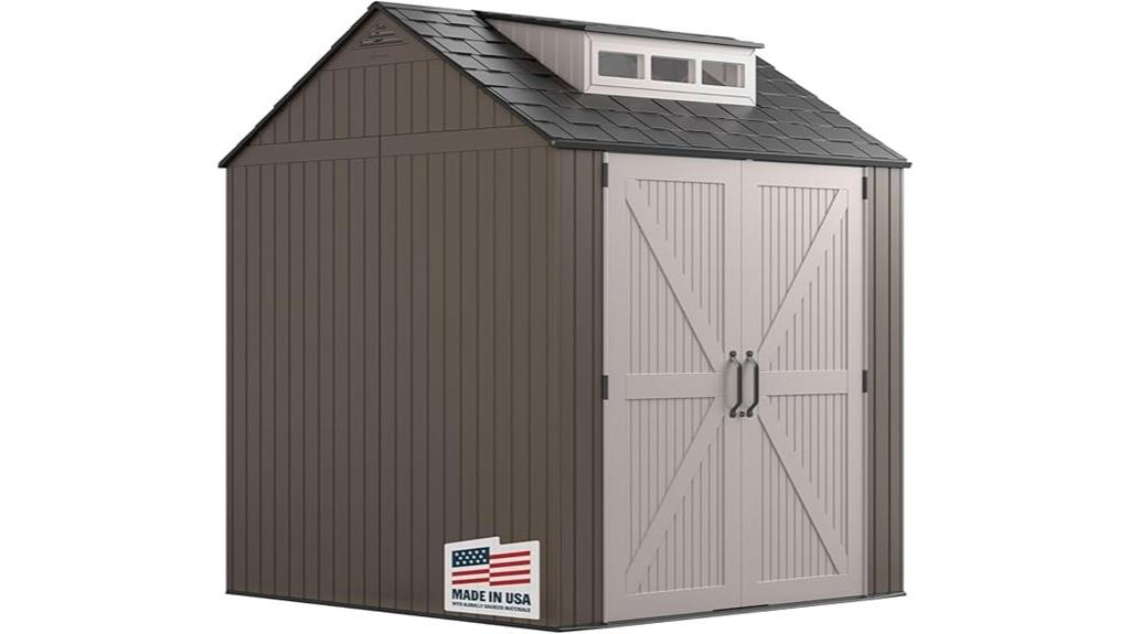 large resin outdoor shed