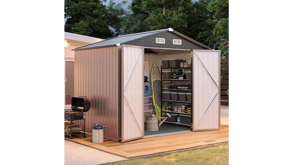 metal garden storage shed