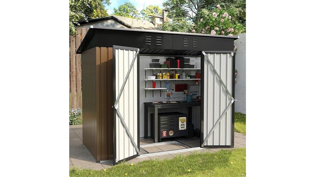 outdoor 8x4 ft shed