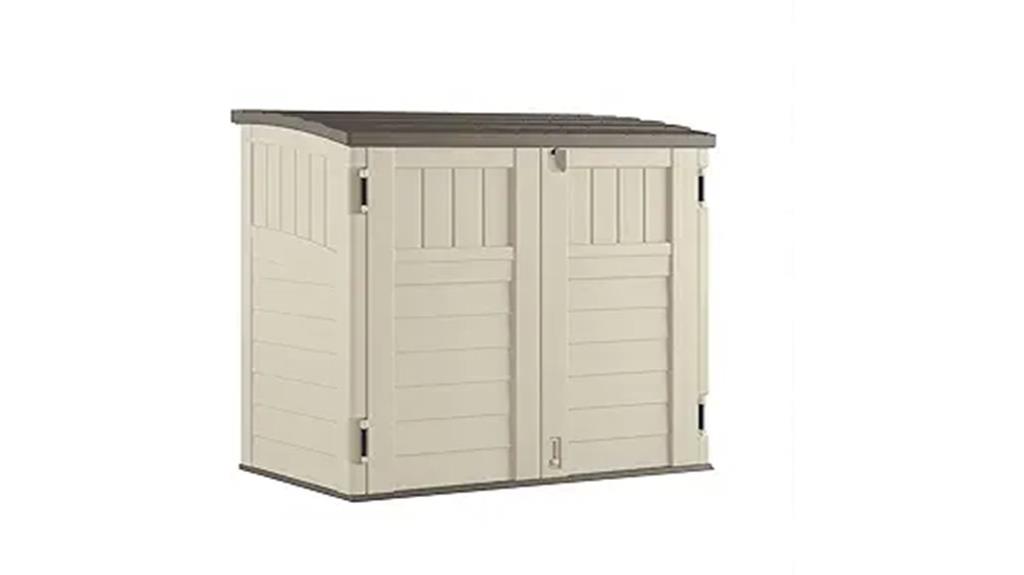 outdoor storage shed capacity