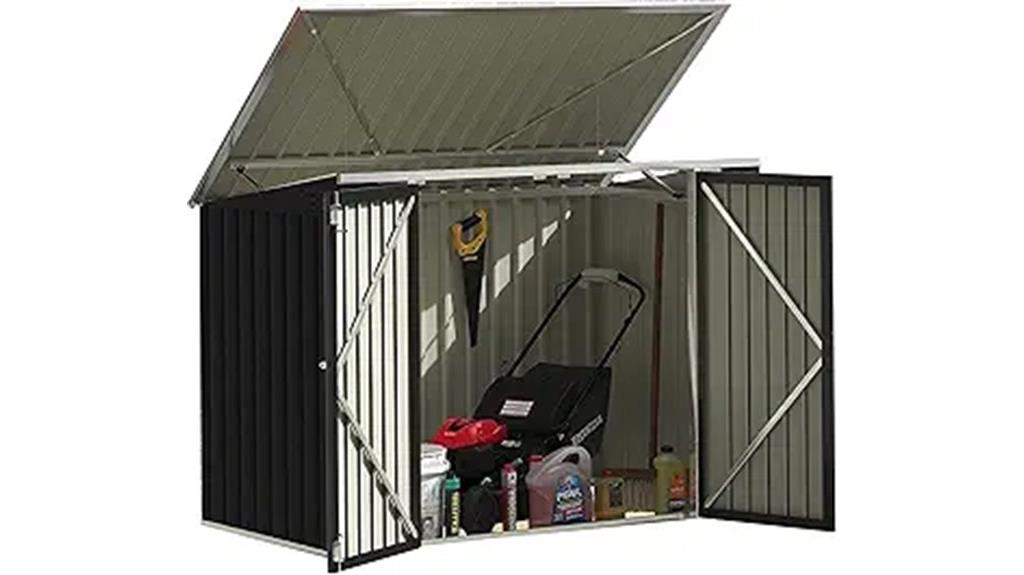 outdoor storage shed lid