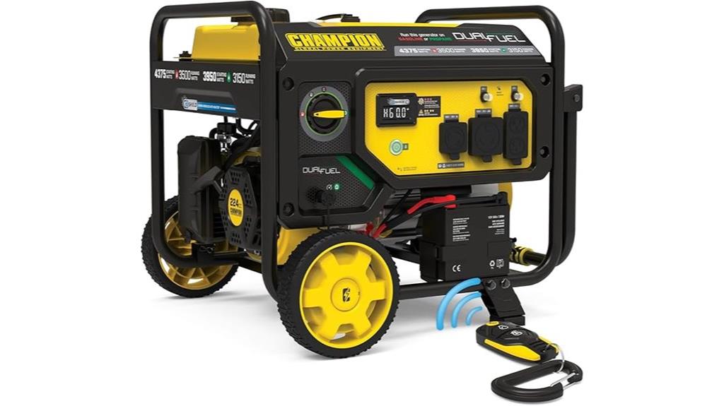 portable dual fuel generator