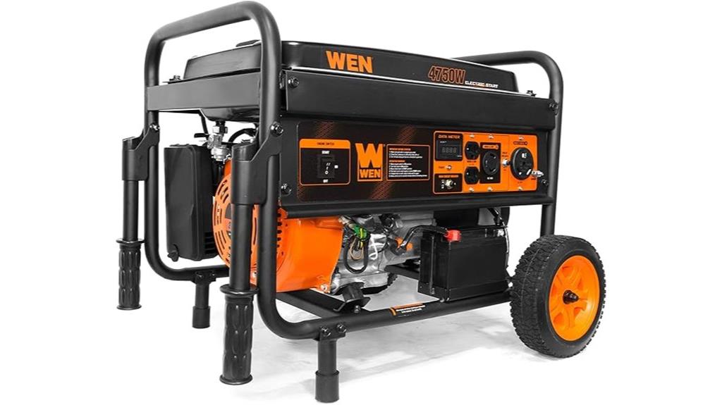 portable generator with wheels