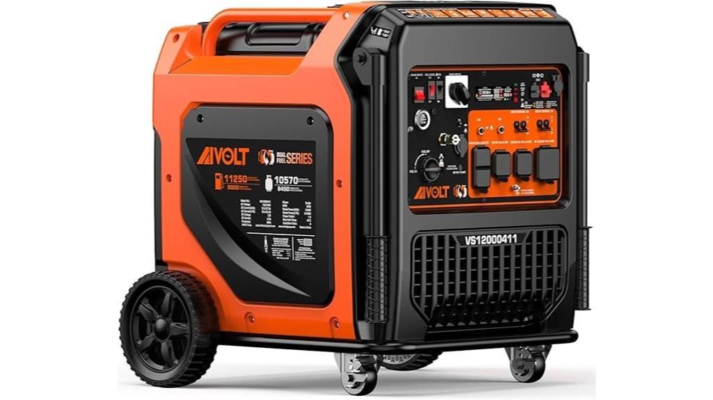 powerful dual fuel generator