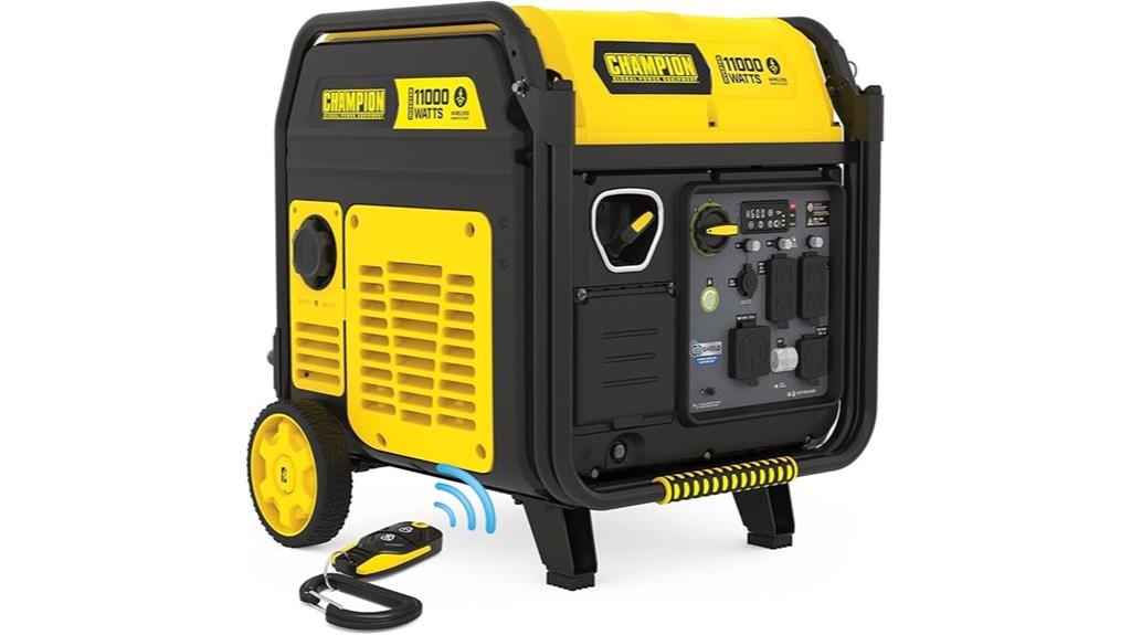 powerful portable generator with remote