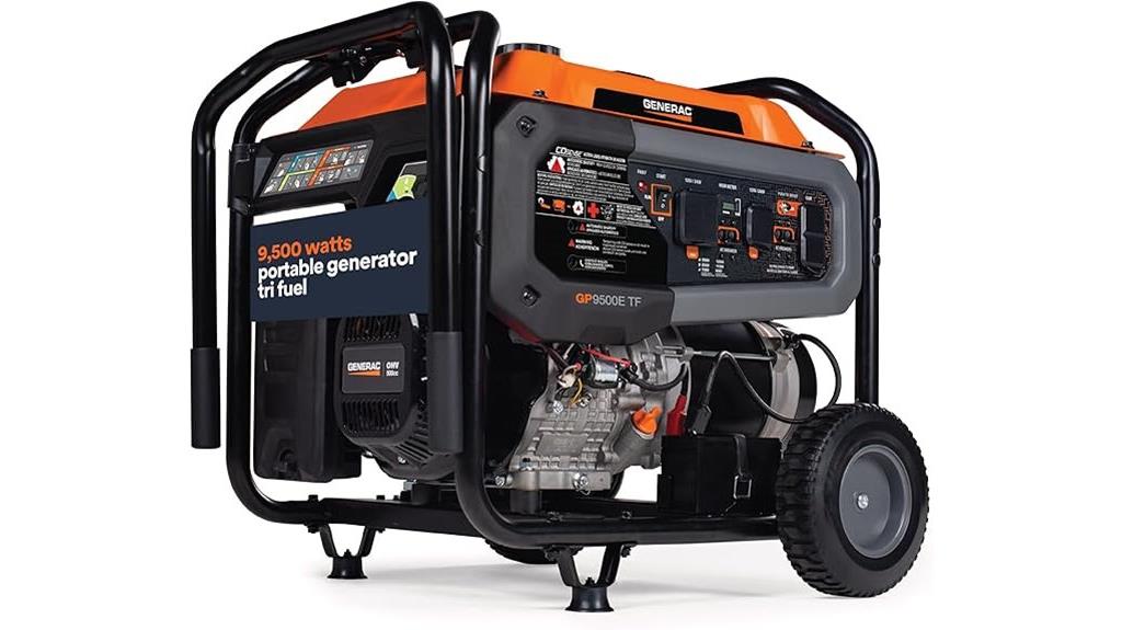 powerful tri fuel portable generator