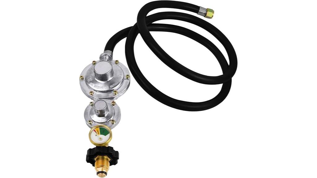propane regulator with gauge