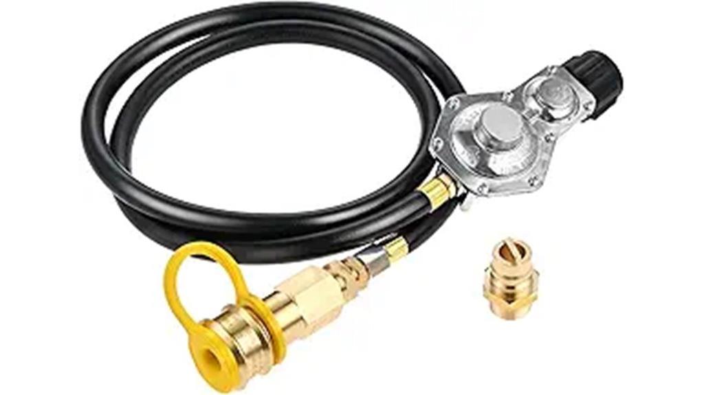 propane regulator with hose