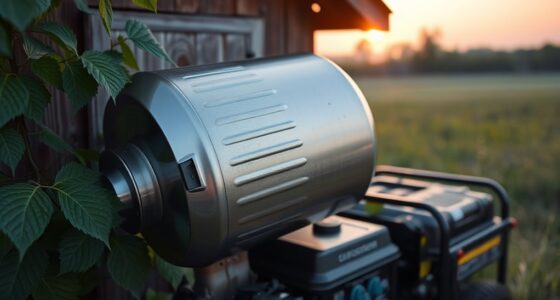 quiet generator muffler options
