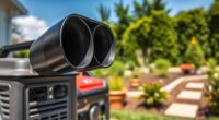 quiet generator muffler options