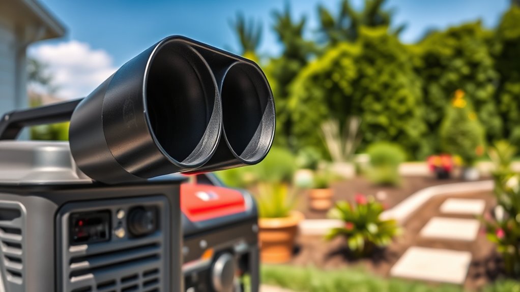 quiet generator muffler options