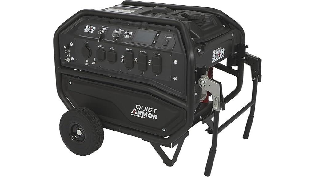 quiet portable generator with electric start