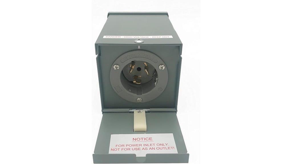 rainproof generator power inlet