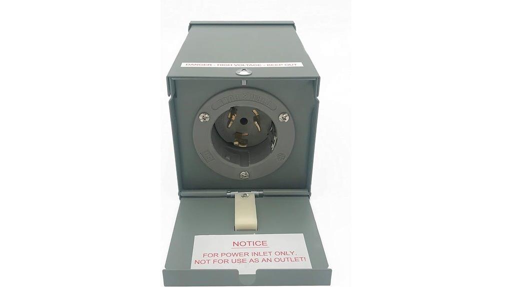 rainproof generator power inlet