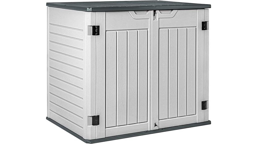 resin patio storage shed