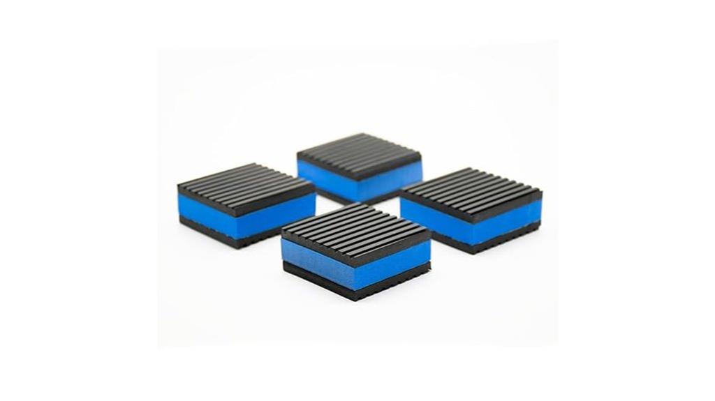 seven eighths inch rubber pads